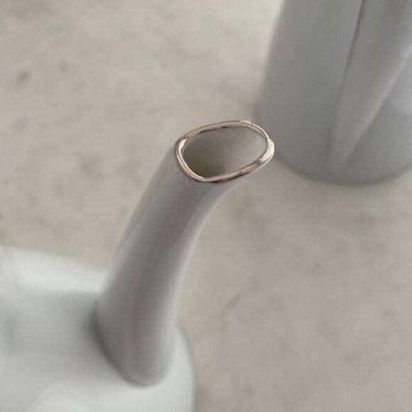 Vintage Rosenthal R. Loewy Form 2000 China Coffee & Tea Pots White w Silver - Picture 11 of 16